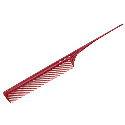 Расчёска супердлинная с хвостиком Y.S.Park YS-106 Red